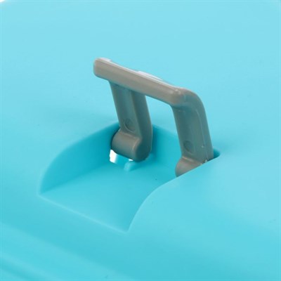 Переноска пластиковая "Неон", 48 х 32 х 29,5 см, вес животного до 5 кг, голубая - фото 2023226