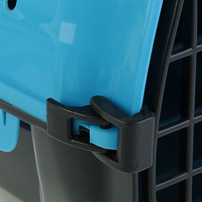 Переноска для животных "Сириус", 33,5 х 31 х 50 см, цвет голубой - фото 2023232