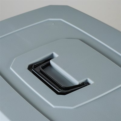 Переноска пластиковая 68 х 49 х 37, серо-синяя - фото 2023256