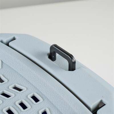 Переноска пластиковая с откидной крышей, 46 х 30 х 26, сине-серый - фото 2023268