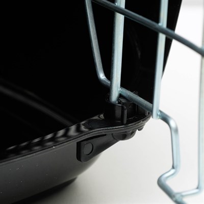 Переноска для животных до 9 кг "Пижон", металлическая дверь, 43 х 29 х 27,5 см, чёрная - фото 2023276