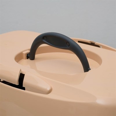 Переноска для животных до 9 кг "Пижон", металлическая дверь, 43 х 29 х 27,5 см, бежево-серая - фото 2023286