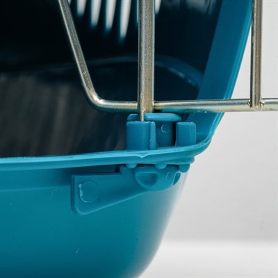 Переноска для животных до 9 кг "Пижон", металлическая дверь, 43 х 29 х 27,5 см, изумрудная - фото 2023346