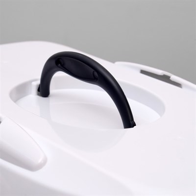 Переноска для животных до 12 кг "Пижон" 49х33х32см, металлическая дверь, бело-серая - фото 2023432