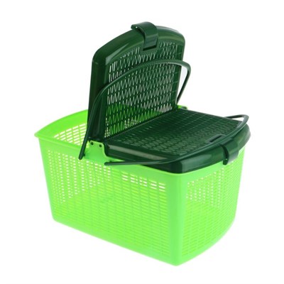 Переноска для кошек и собак, 47х36х27,5 см, зеленая - фото 2023466