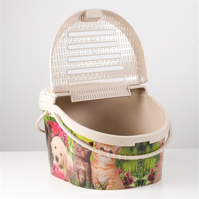 Переноска "Феликс" для животных, пластик, 45 x 37,5 x 41 см - фото 2023470