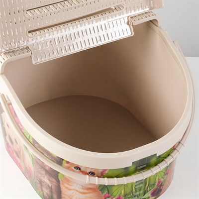 Переноска "Феликс" для животных, пластик, 45 x 37,5 x 41 см - фото 2023471