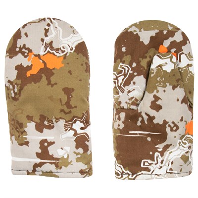 Варежки рыбацкие утеплённые флисом, смесовка, цвет микс - фото 2027438