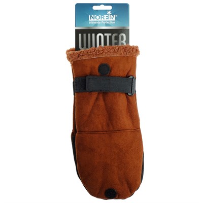 Перчатки-варежки ветрозащитные NORFIN, отстёгивающиеся, размер L - фото 2027452