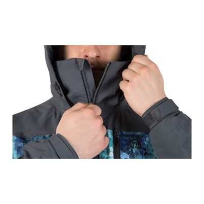 Куртка Gale, цвет серый с голубым принтом, размер S - фото 2028273