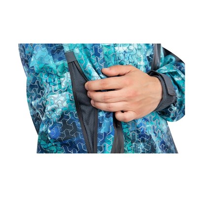 Куртка Guard, цвет серый с голубым принтом, размер S - фото 2028553