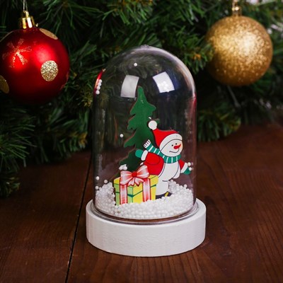 Декор с подсветкой «Снеговик» - фото 2028760