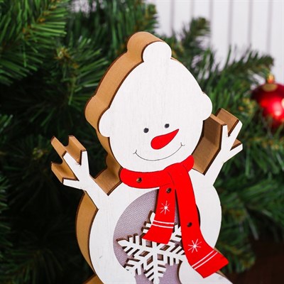 Декор с подсветкой «Большой снеговик» - фото 2028765