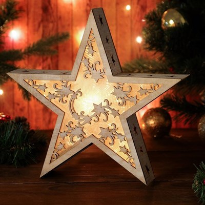 Декор с подсветкой  " Звезда" - фото 2028780