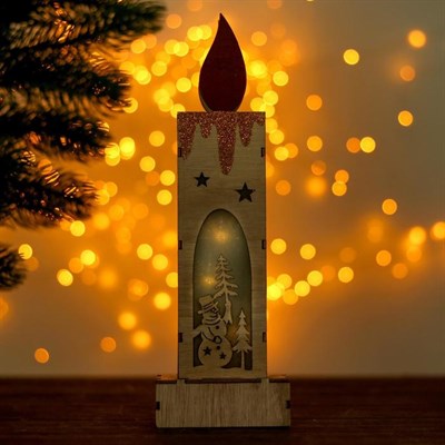 Новогодний декор "Свеча", МИКС - фото 2028782