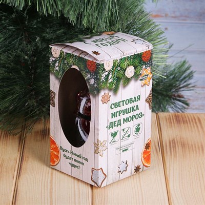 Игрушка световая "Дед Мороз-мудрец" (батарейки в комплекте) 1 LED, RGB - фото 2028852