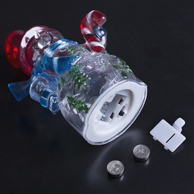 Игрушка световая "Снеговик и леденец" (батарейки в комплекте) 1 LED, RGB - фото 2028855