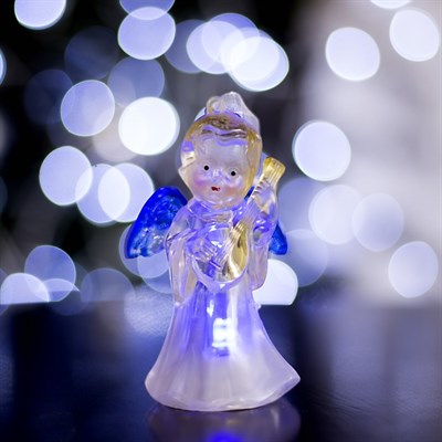Игрушка световая "Ангел с гитарой" (батарейки в комплекте) 1 LED, RGB, цветной - фото 2028872