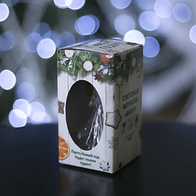 Игрушка световая "Ангел" (батарейки в комплекте) 1 LED, RGB, ЗОЛОТИСТЫЙ - фото 2028976