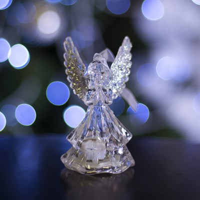 Игрушка световая "Ангел" (батарейки в комплекте) 1 LED, RGB, СЕРЕБРЯНЫЙ - фото 2028980