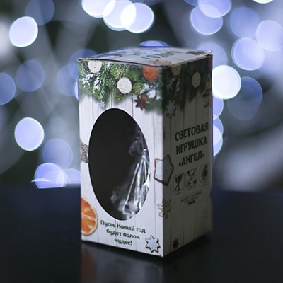 Игрушка световая "Ангел" (батарейки в комплекте) 1 LED, RGB, СЕРЕБРЯНЫЙ - фото 2028981