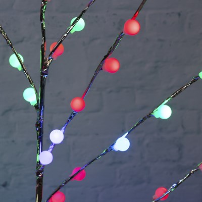 Светодиодный куст улич. 1,5 м, "Шарики", 84 LED "Шарики", 220V, моргает МУЛЬТИ - фото 2028993