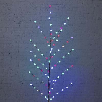 Светодиодный куст улич. 1,5 м, "Шарики", 84 LED "Шарики", 220V, моргает МУЛЬТИ - фото 2028995