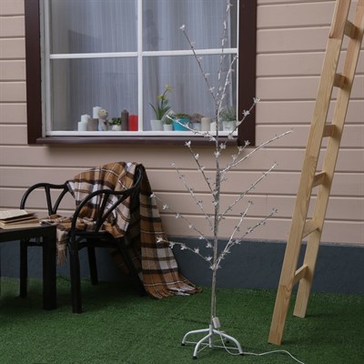 Светодиодный куст улич. 1,5 м, "Ромашки", 84 LED, 220V, моргает МУЛЬТИ - фото 2029000