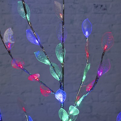 Светодиодный куст улич. 1,5 м, "Лепестки", 84 LED, 220V, моргает МУЛЬТИ - фото 2029008