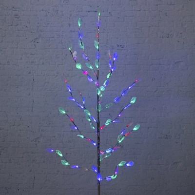 Светодиодный куст улич. 1,5 м, "Лепестки", 84 LED, 220V, моргает МУЛЬТИ - фото 2029010