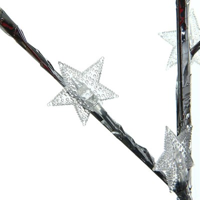 Светодиодный куст улич. 1,5 м, "Звезда в крапинку", 84 LED, 220V, моргает RG/RB - фото 2029041