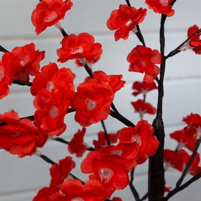 Светодиодный куст улич. 1,2 м, "Цветы", 120 LED, 220V, контроллер 4 режима КРАСНЫЙ - фото 2029072