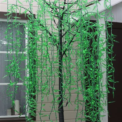 Дерево светодиодное улич. 2,5 м. "Плакучая Ива" 1728Led, 103W, 220V Зеленый - фото 2029085