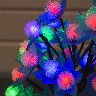 Светодиодный куст улич. 0,3 м, "Ежики", 32 LED, 220V, моргает МУЛЬТИ - фото 2029113