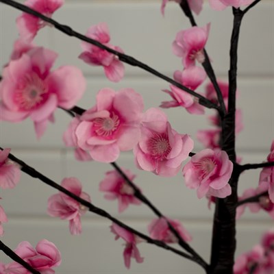 Светодиодный куст улич. 1,2 м, "Цветы", 120 LED, 220V,  РОЗОВЫЙ - фото 2029130