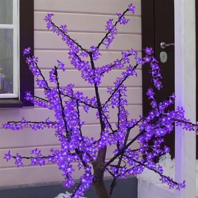 Дерево светодиодное улич. 1,5 м. "Сакура" 540Led, 32W, 220V Фиолетовый - фото 2029178
