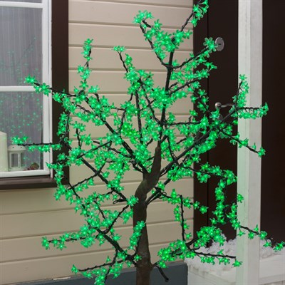 Дерево светодиодное улич. 1,8 м. "Сакура" 768Led, 46W, 220V Зеленый - фото 2029190
