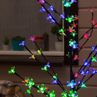 Дерево светодиодное 1.2 м, "Ромашки", 160 LED, 220 В, RG/RB - фото 2029227