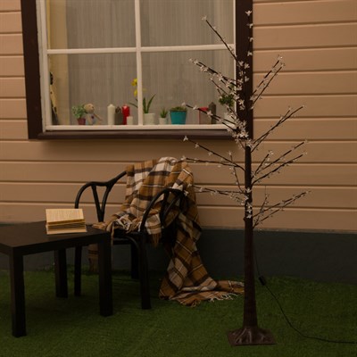 Дерево светодиодное 1.2 м, "Ромашки", 160 LED, 220 В, Т/БЕЛЫЙ - фото 2029264