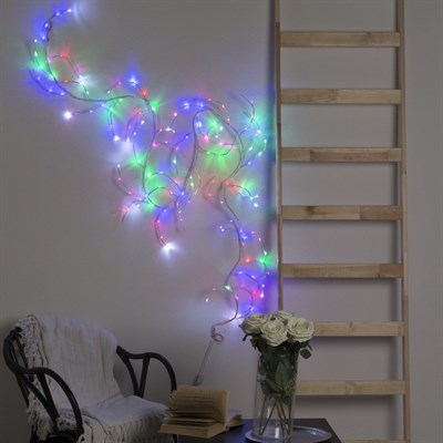 Ветка светодиодная, Д:3 м, Н.Б. LED-160/40, эффект мерцания, 220 В, МУЛЬТИ - фото 2029302