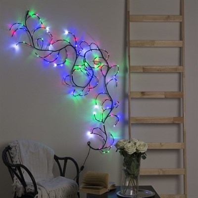 Ветка светодиодная, Д:3 м, Н.Т. LED-160/40, эффект мерцания, 220 В, МУЛЬТИ - фото 2029309