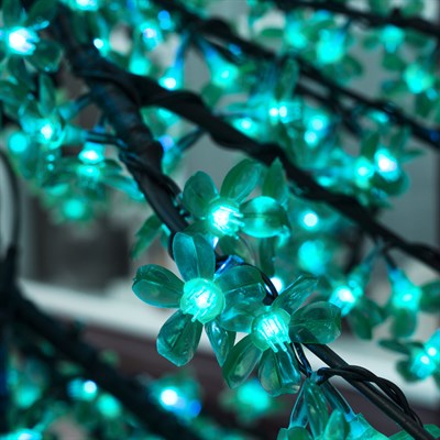 Дерево светодиодное улич. 2 м. "Ёлка" 1344 Led, 80 W, 220V Синий - фото 2029340