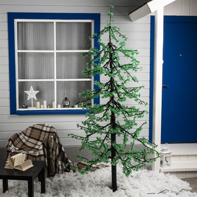 Дерево светодиодное улич. 2 м. "Ёлка" 1344 Led, 80 W, 220V Белый - фото 2029419