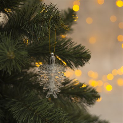 Подвеска световая "Шишка 3D" (батарейки в комплекте) 1 LED, RGB - фото 2029538