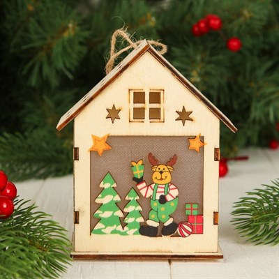 Декор с подсветкой "Весёлый олень" - фото 2029550