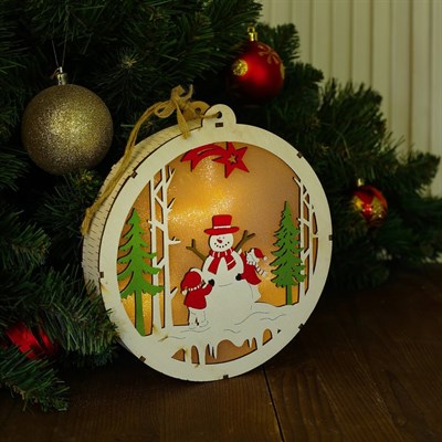 Декор с подсветкой «Сказка в шаре» - фото 2029615