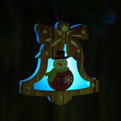 Декор с подсветкой "Колокольчик" 2,2×19×19,5 см - фото 2029622