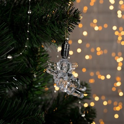 Подвеска световая "Ангелок" (батарейки в комплекте), 9 см, 1 LED, RGB - фото 2029698