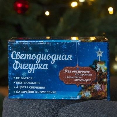 Игрушка светящаяся подвесная "Звезда 8х8см" на 3 трубках 8х8 см - фото 2029713