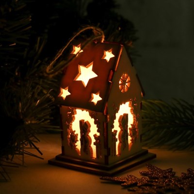 Декор с подсветкой "Дивный домик" - фото 2029912